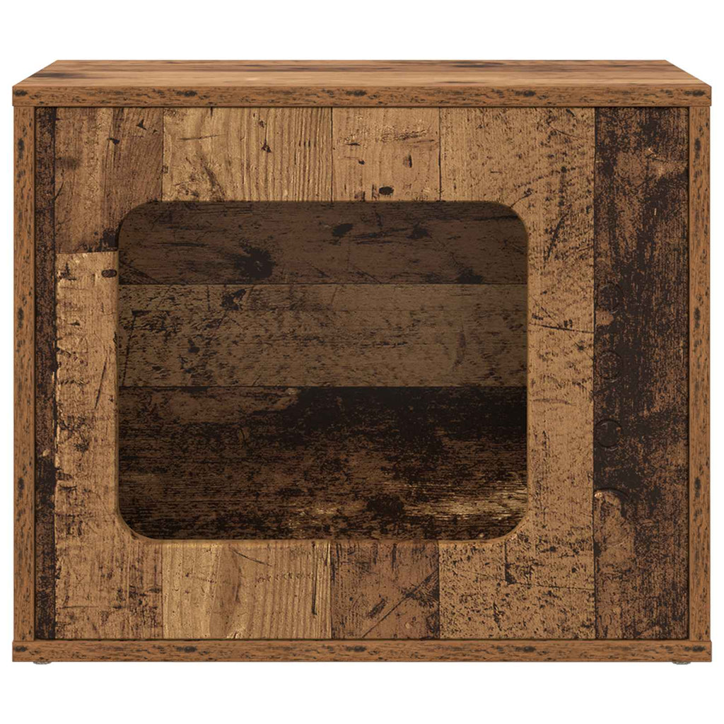 vidaXL Koty Dom Stare drewno 51 x 30 x 42,5 cm Materiał drewnopochodny