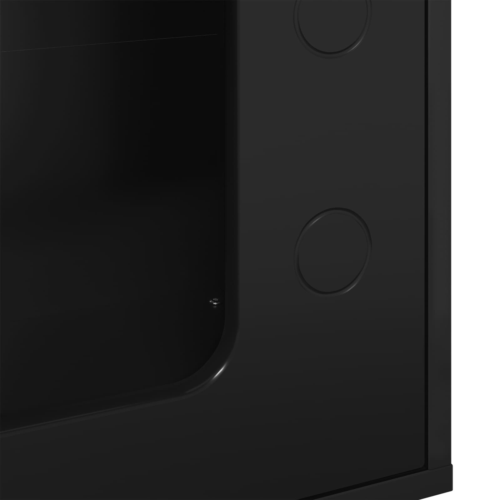 vidaXL Koty Dom Czarny 51 x 30 x 52 cm Materiał drewnopochodny