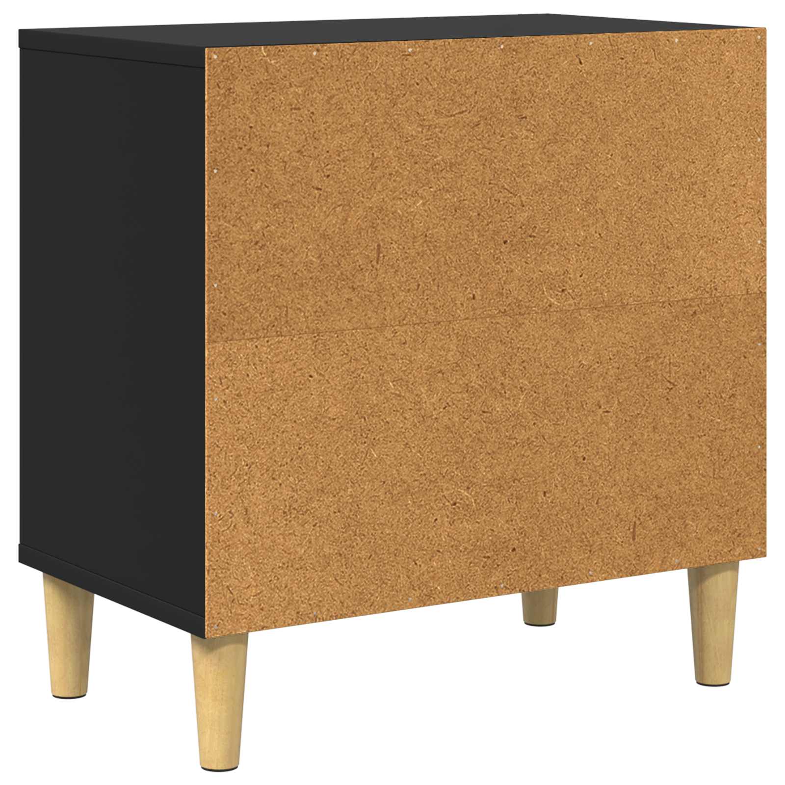 vidaXL Koty Dom Czarny 51 x 30 x 52 cm Materiał drewnopochodny