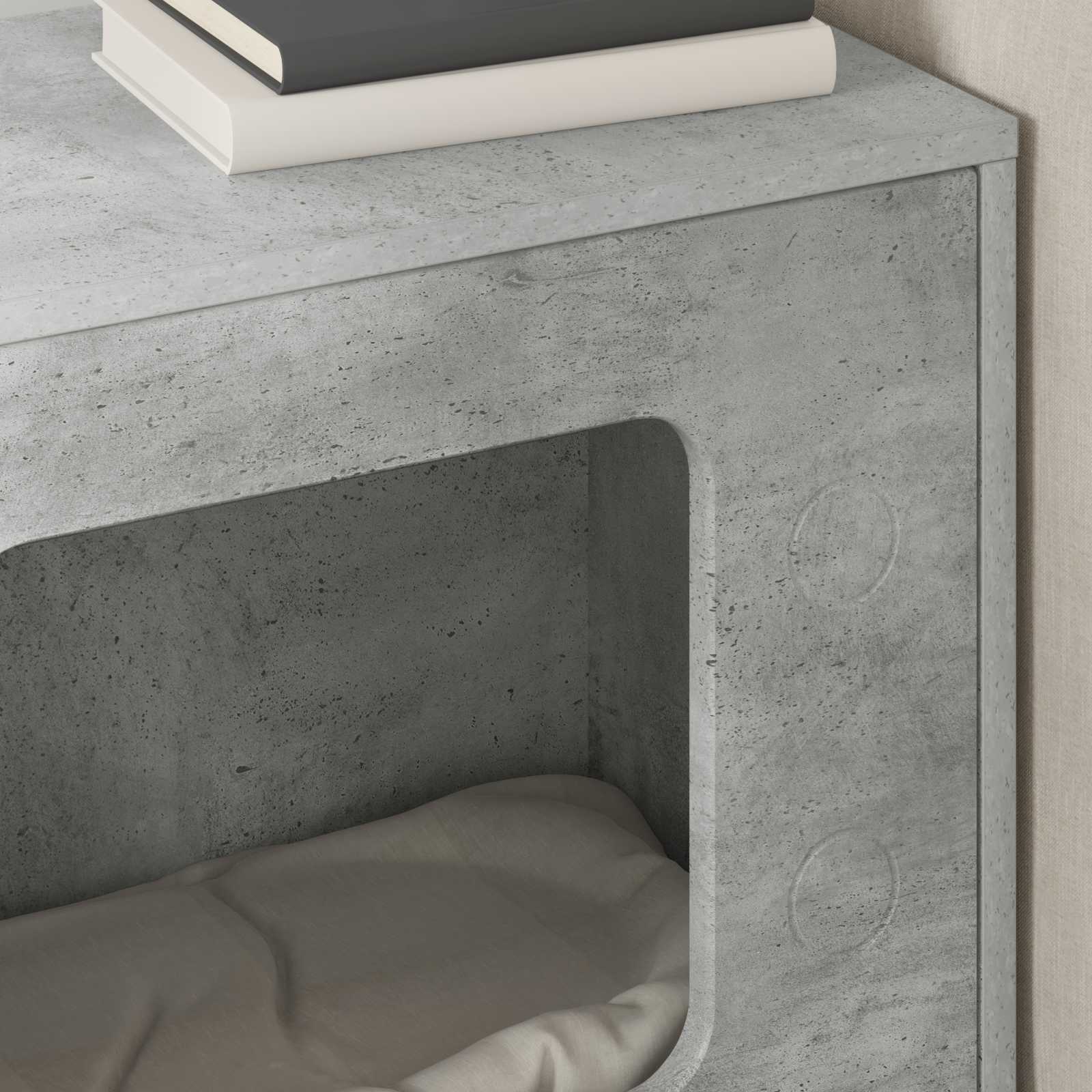 vidaXL Koty Dom Betonowy 51 x 30 x 52 cm Materiał drewnopochodny