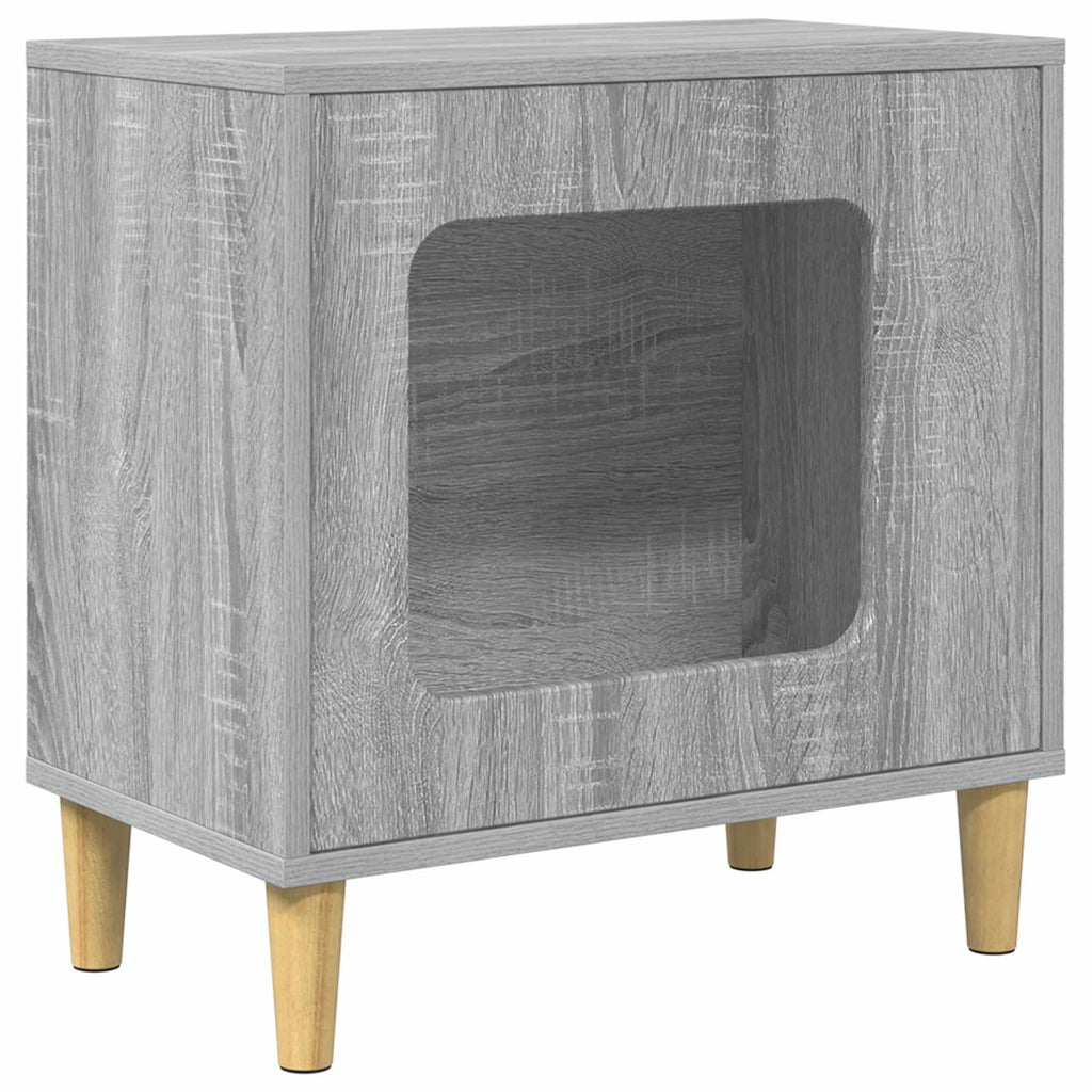 vidaXL Koty Dom Szary Sonoma 51 x 30 x 52 cm Materiał drewnopochodny