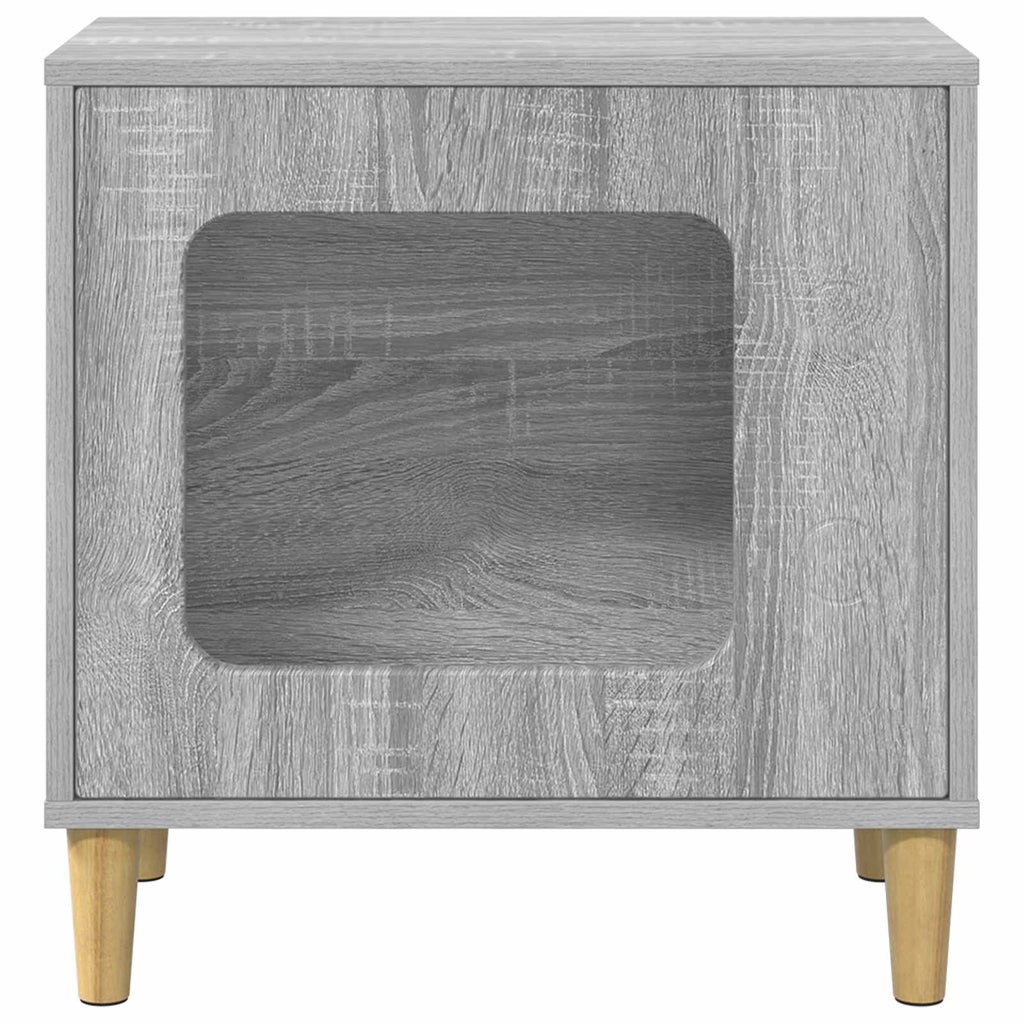 vidaXL Koty Dom Szary Sonoma 51 x 30 x 52 cm Materiał drewnopochodny