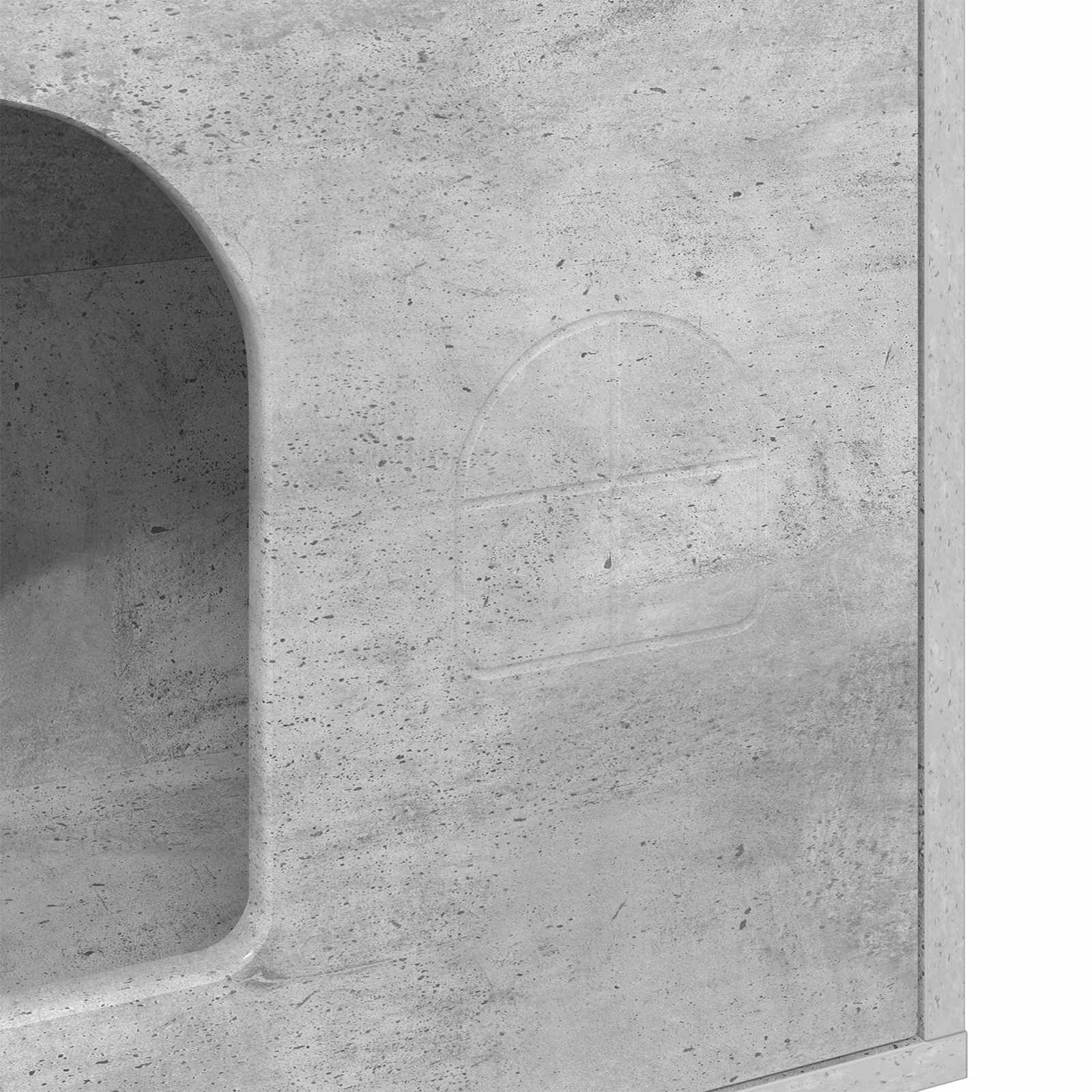 vidaXL Koty Dom Betonowy 51 x 30 x 52 cm Materiał drewnopochodny