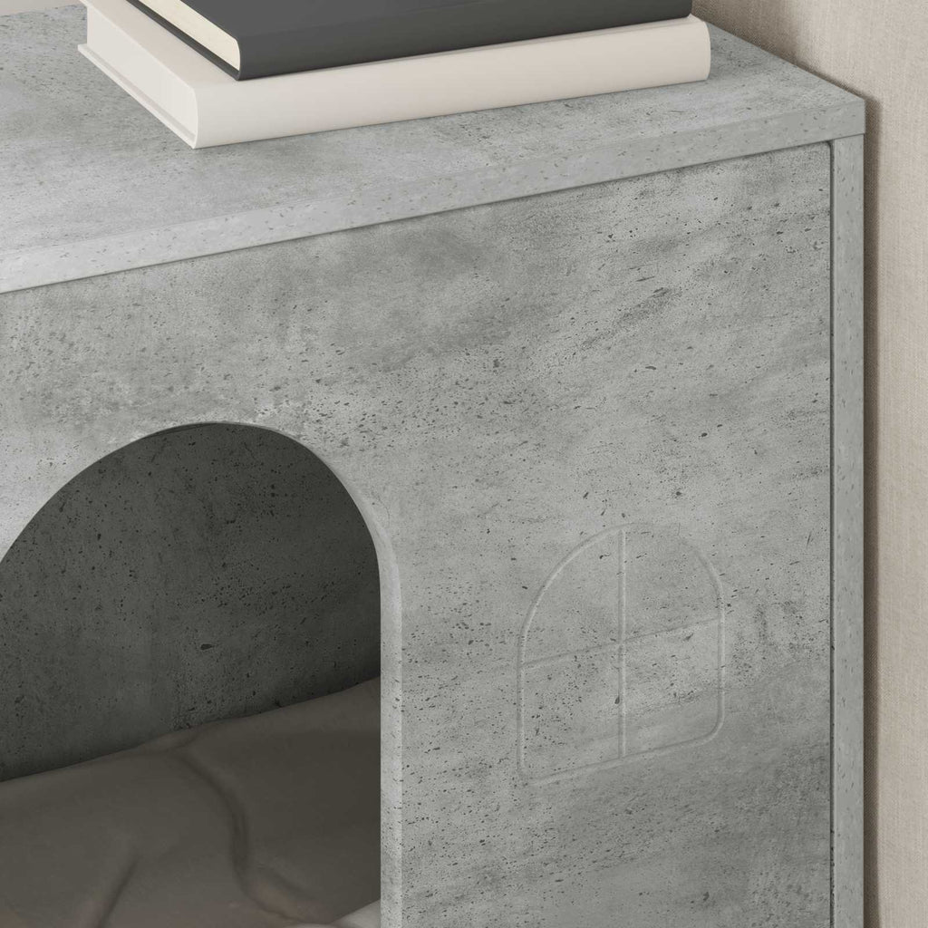 vidaXL Koty Dom Betonowy 51 x 30 x 52 cm Materiał drewnopochodny
