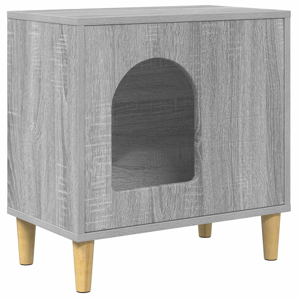 vidaXL Koty Dom Szary Sonoma 51 x 30 x 52 cm Materiał drewnopochodny