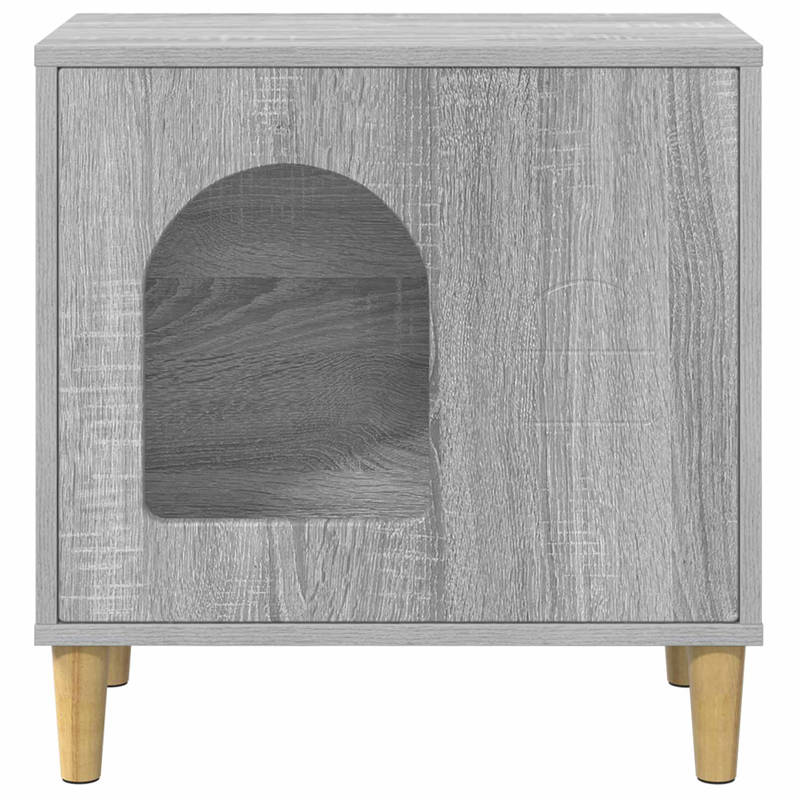 vidaXL Koty Dom Szary Sonoma 51 x 30 x 52 cm Materiał drewnopochodny
