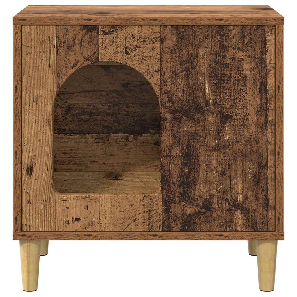 vidaXL Koty Dom Stare drewno 51 x 30 x 52 cm Materiał drewnopochodny