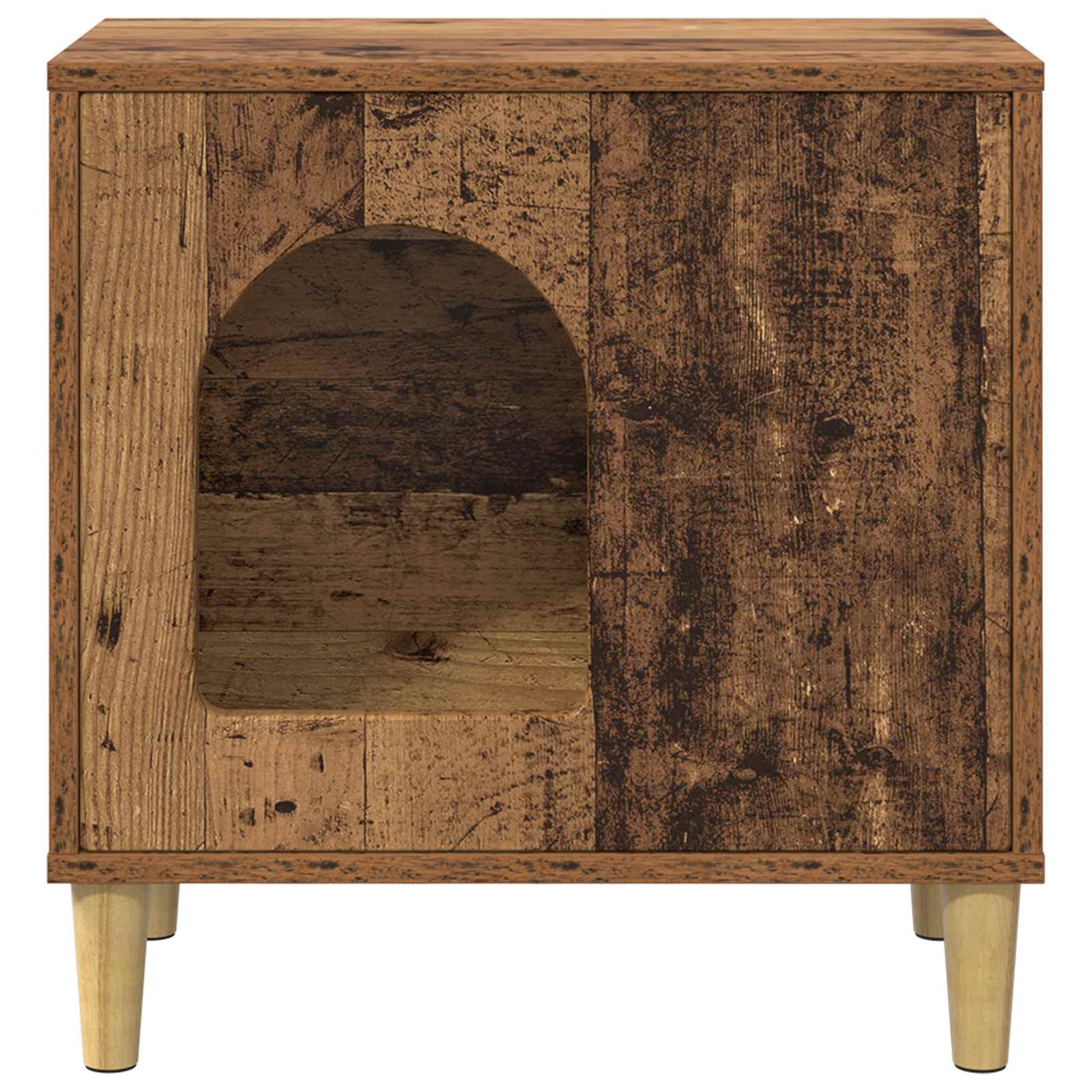 vidaXL Koty Dom Stare drewno 51 x 30 x 52 cm Materiał drewnopochodny