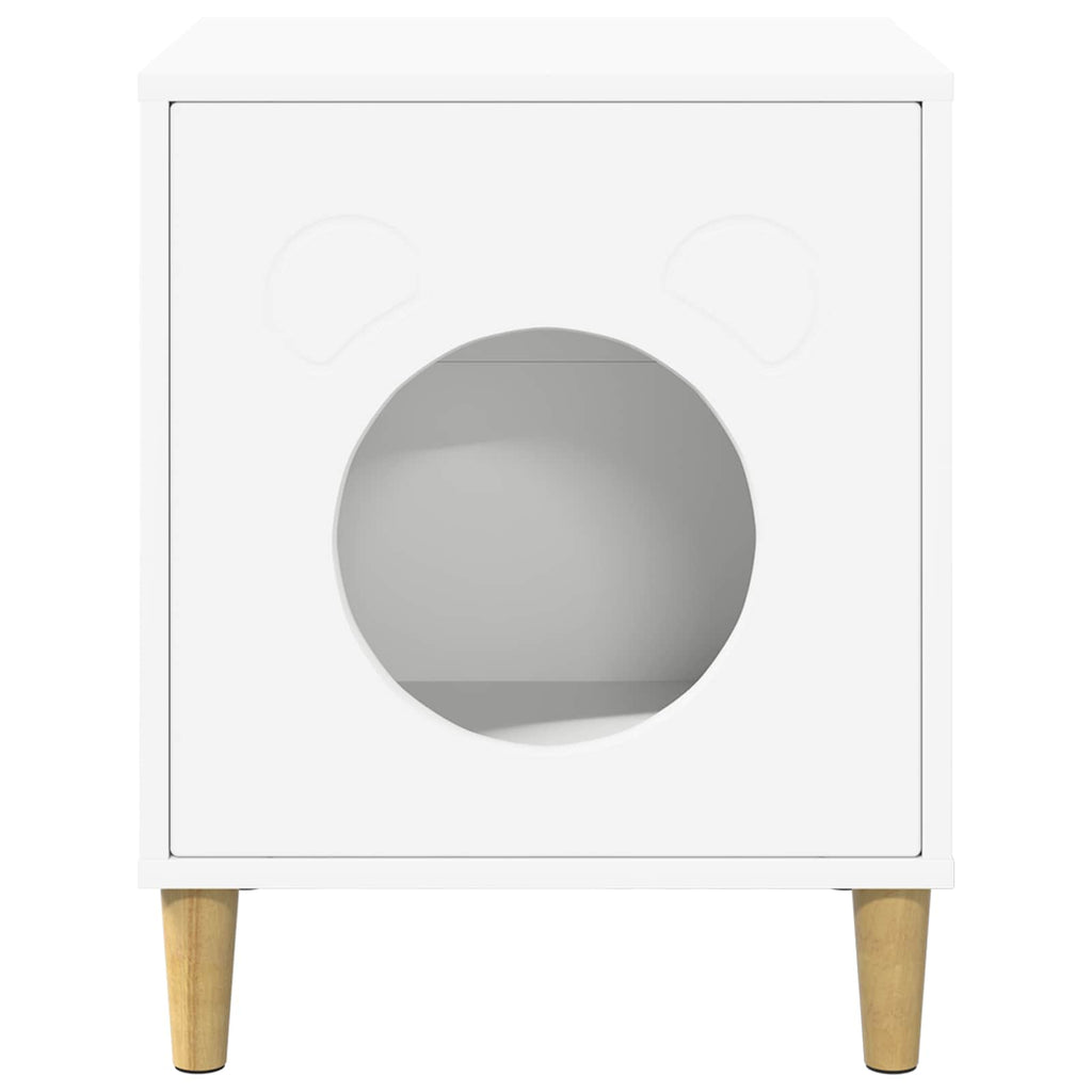 vidaXL Koty Dom Biały 42,5 x 40 x 53 cm Materiał drewnopochodny
