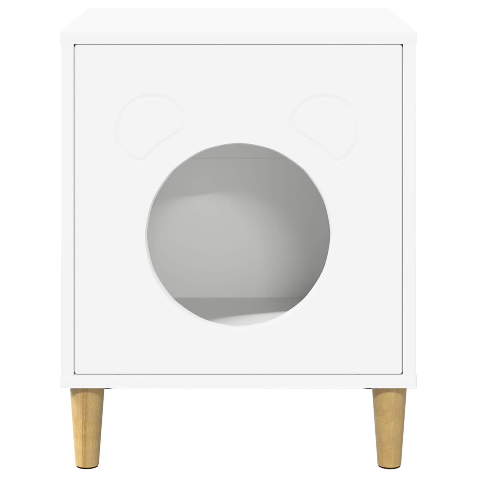 vidaXL Koty Dom Biały 42,5 x 40 x 53 cm Materiał drewnopochodny