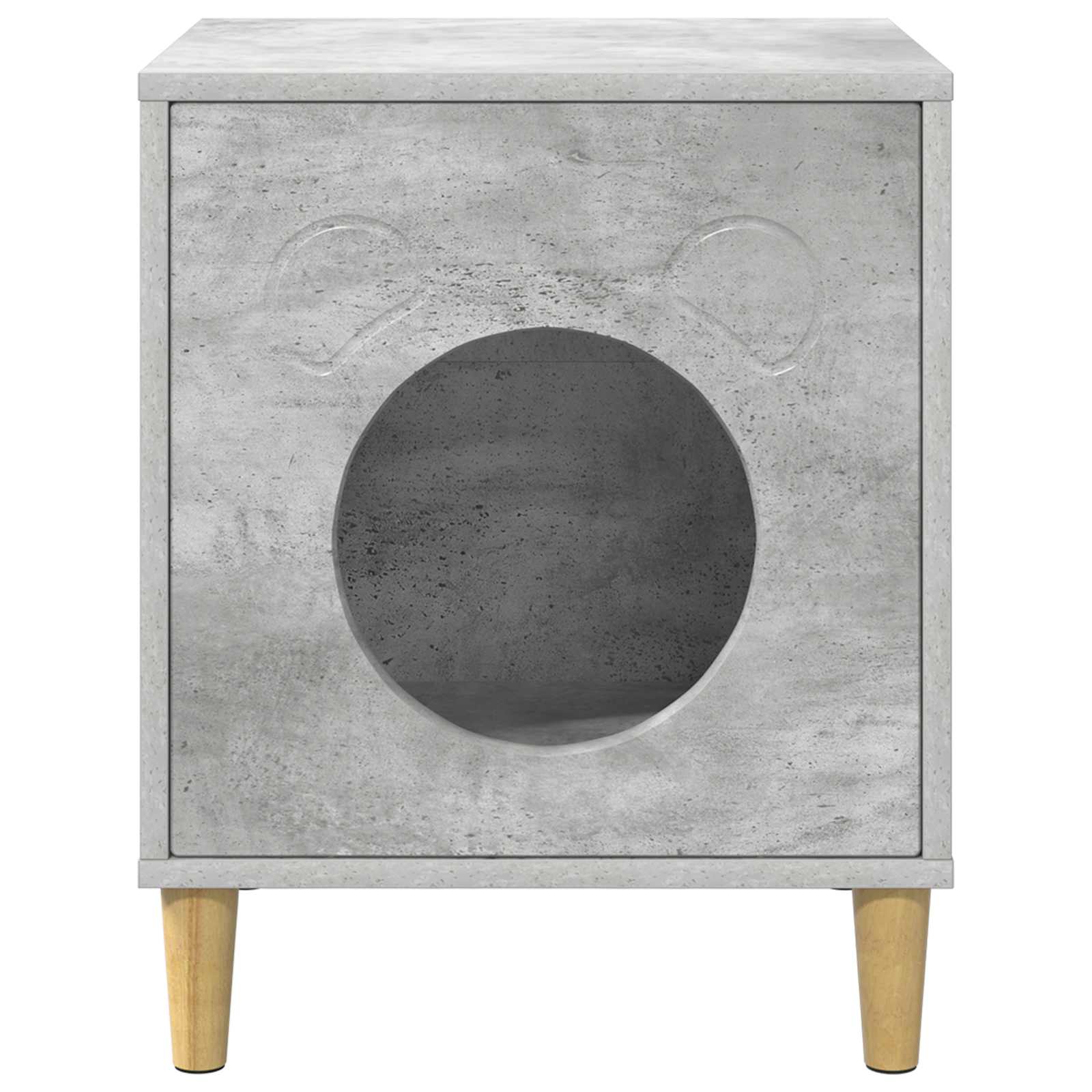 vidaXL Koty Dom Betonowy 42,5 x 40 x 53 cm Materiał drewnopochodny