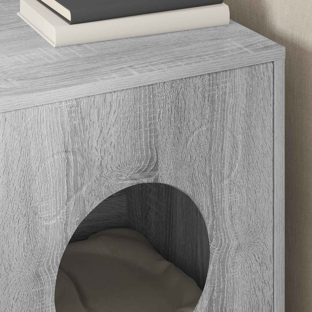 vidaXL Koty Dom Szary Sonoma 42,5 x 40 x 53 cm Materiał drewnopochodny