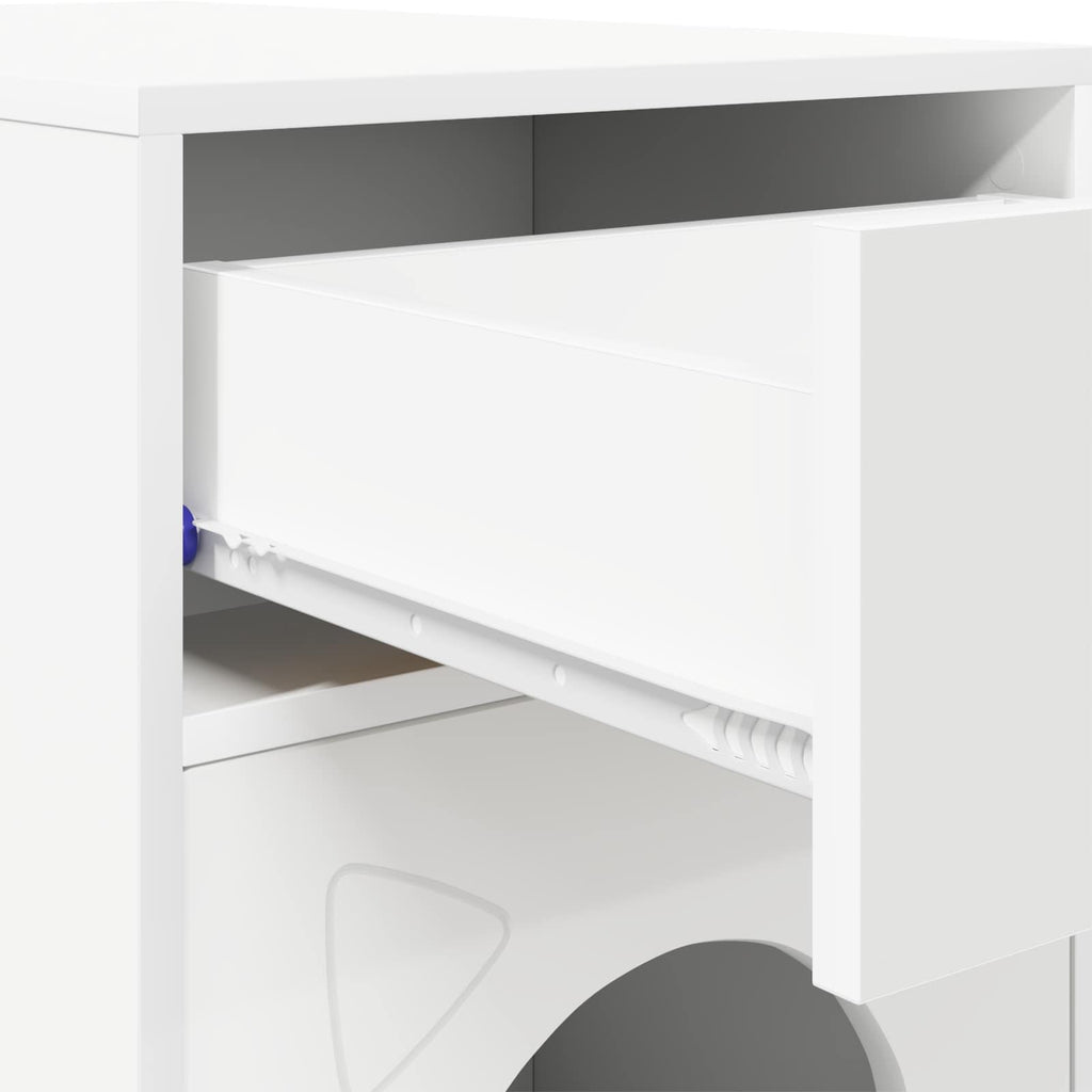 vidaXL Koty Dom Biały 72 x 42.5 x 70 cm Materiał drewnopochodny