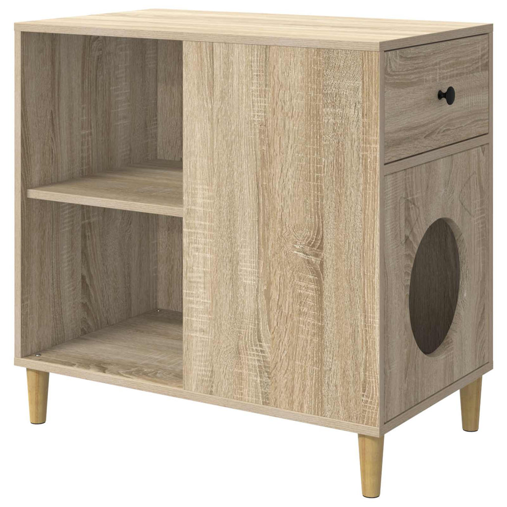 vidaXL Koty Dom Sonoma 72 x 42.5 x 70 cm Materiał drewnopochodny