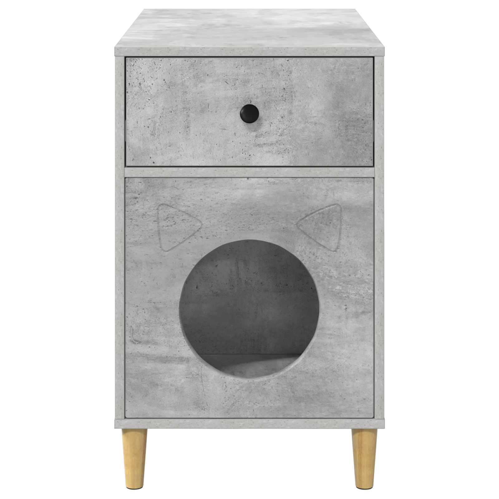 vidaXL Koty Dom Betonowy 72 x 42.5 x 70 cm Materiał drewnopochodny