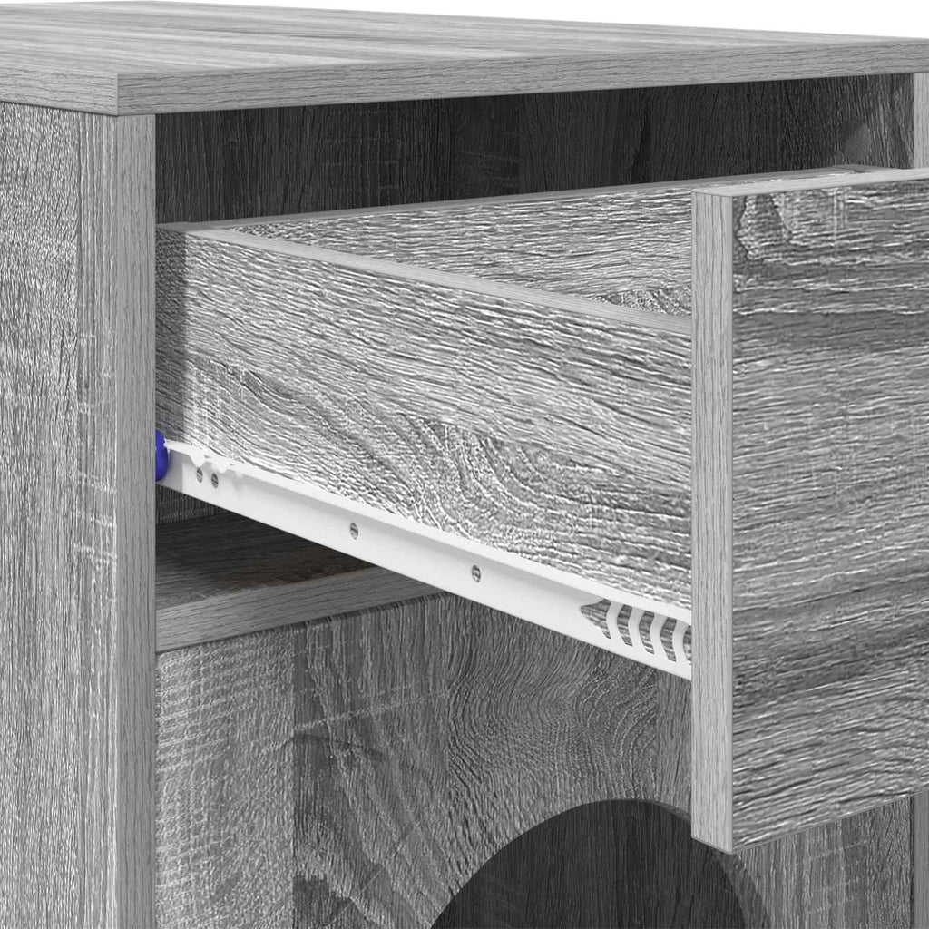 vidaXL Koty Dom Szary Sonoma 72 x 42.5 x 70 cm Materiał drewnopochodny