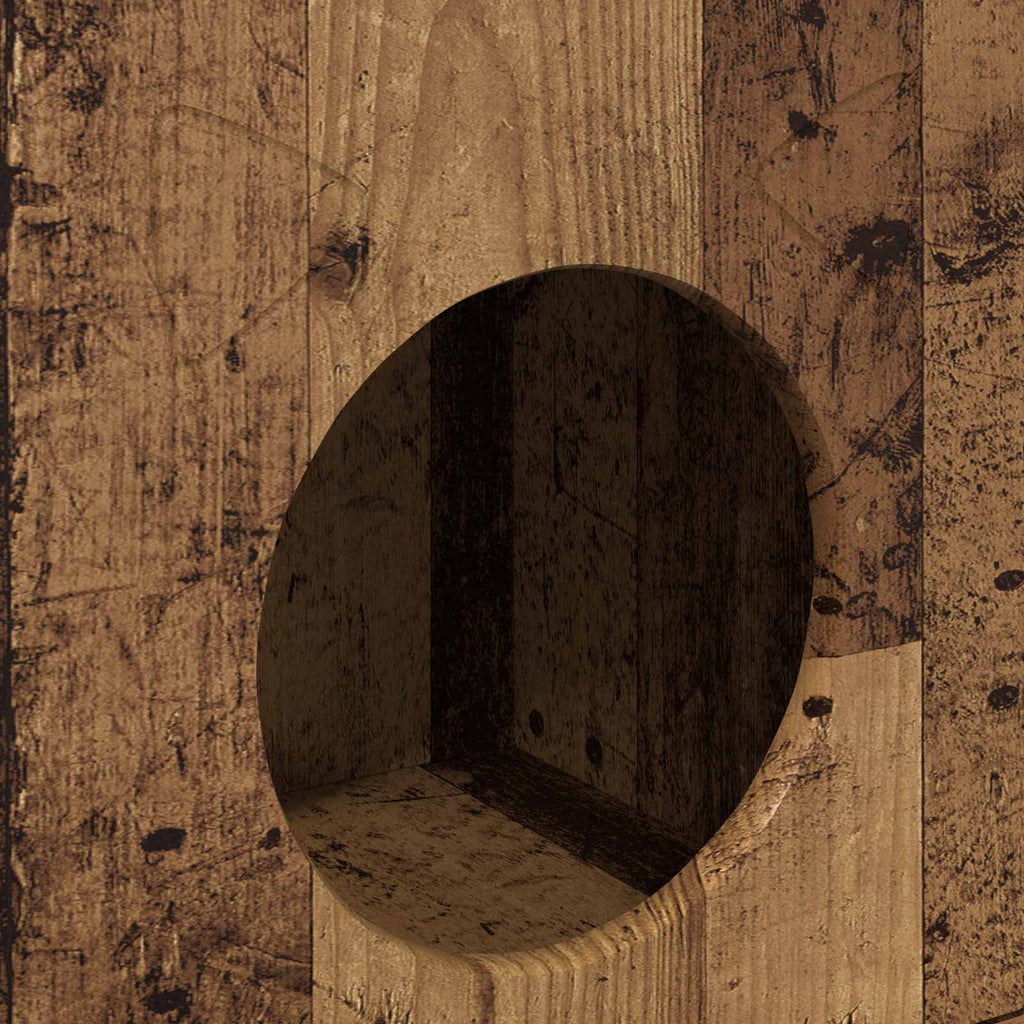 vidaXL Koty Dom Stare drewno 72 x 42.5 x 70 cm Materiał drewnopochodny