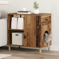 vidaXL Koty Dom Stare drewno 72 x 42.5 x 70 cm Materiał drewnopochodny