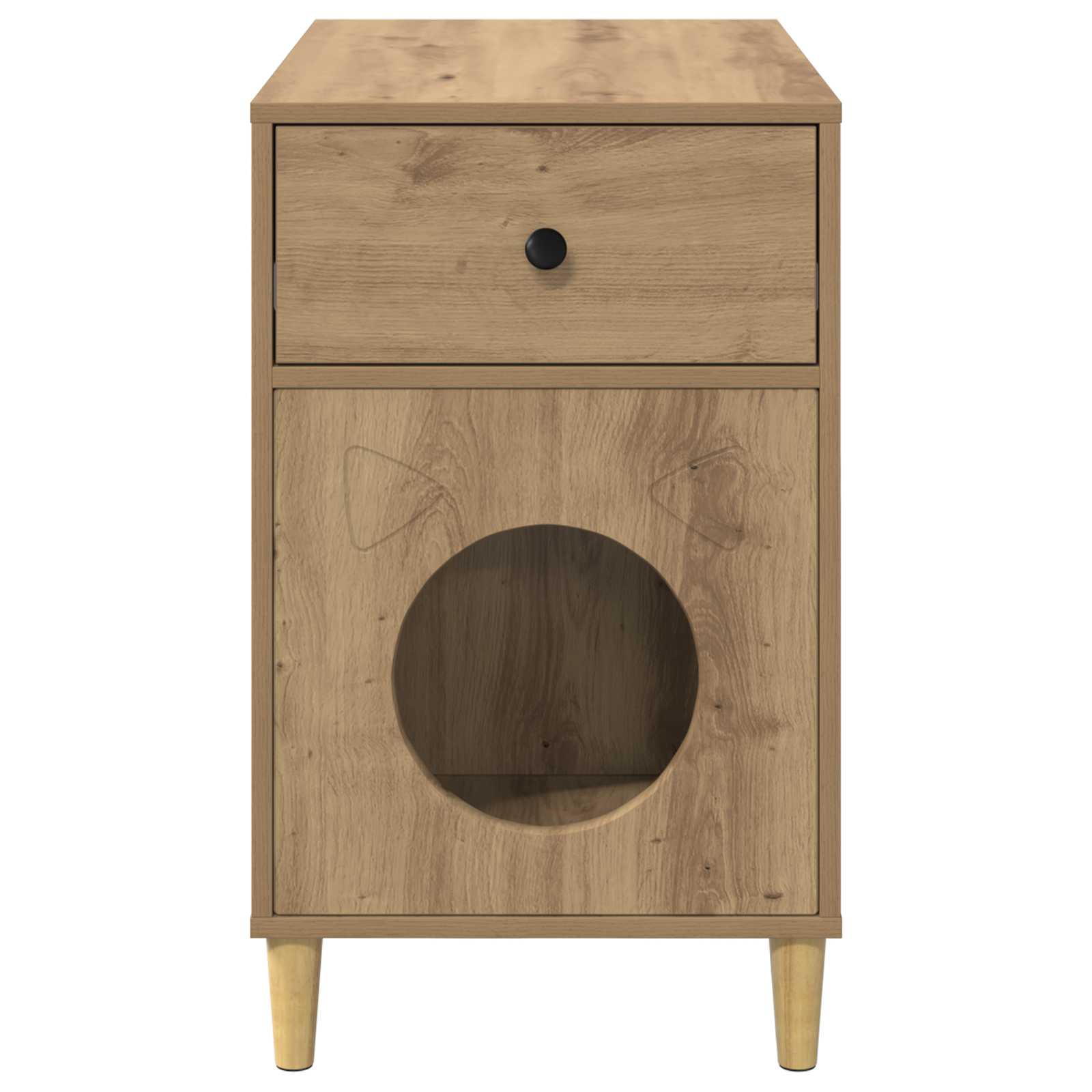 vidaXL Koty Dom Dąb rzemieślniczy 72 x 42.5 x 70 cm