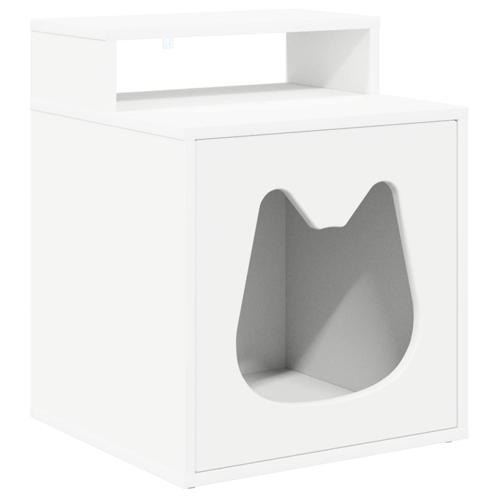 vidaXL Koty Dom Biały 42,5 x 40 x 53,5 cm Materiał drewnopochodny