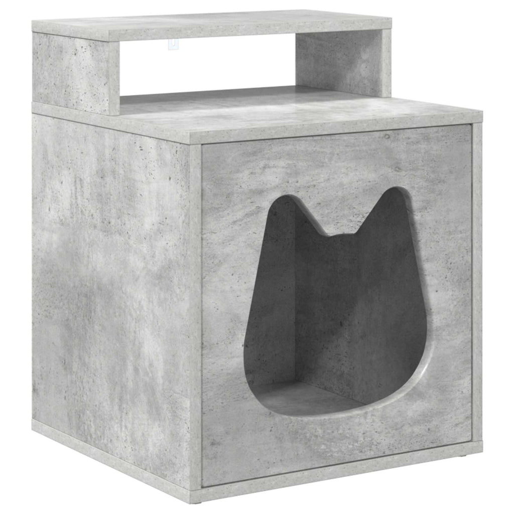 vidaXL Koty Dom Betonowy 42,5 x 40 x 53,5 cm Materiał drewnopochodny