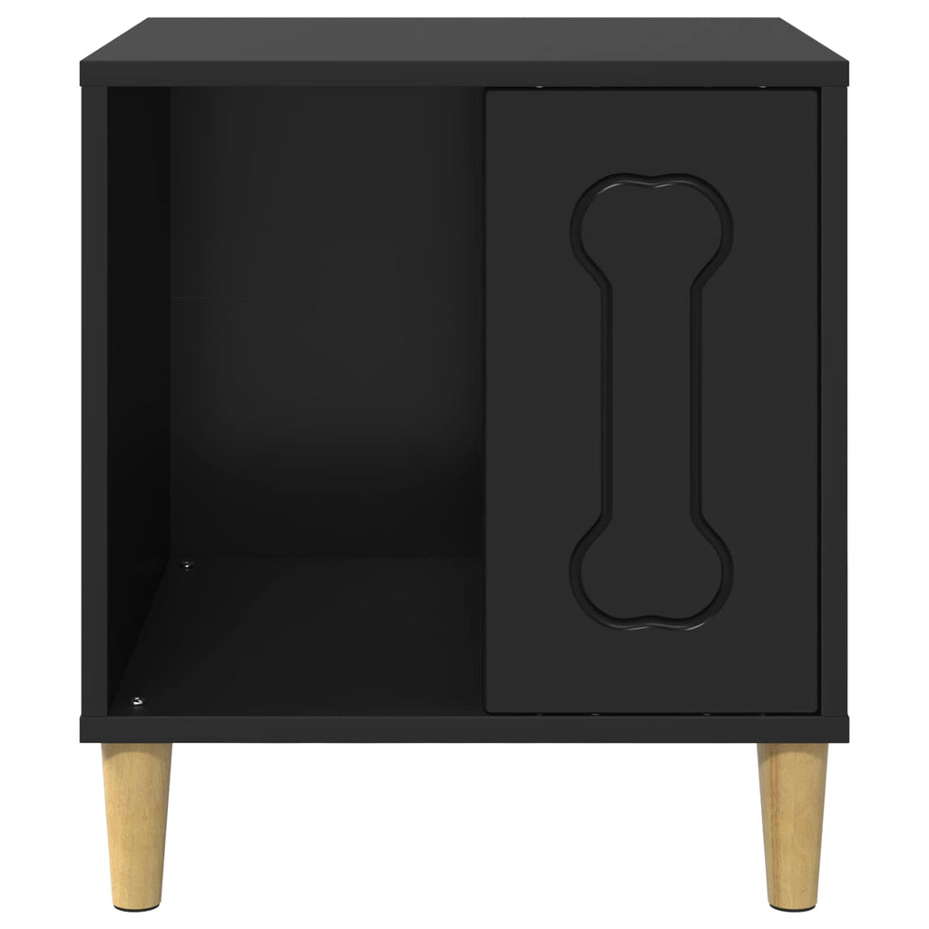vidaXL Domek dla Psów Czarny 44 x 42 x 49 cm Materiał drewnopochodny