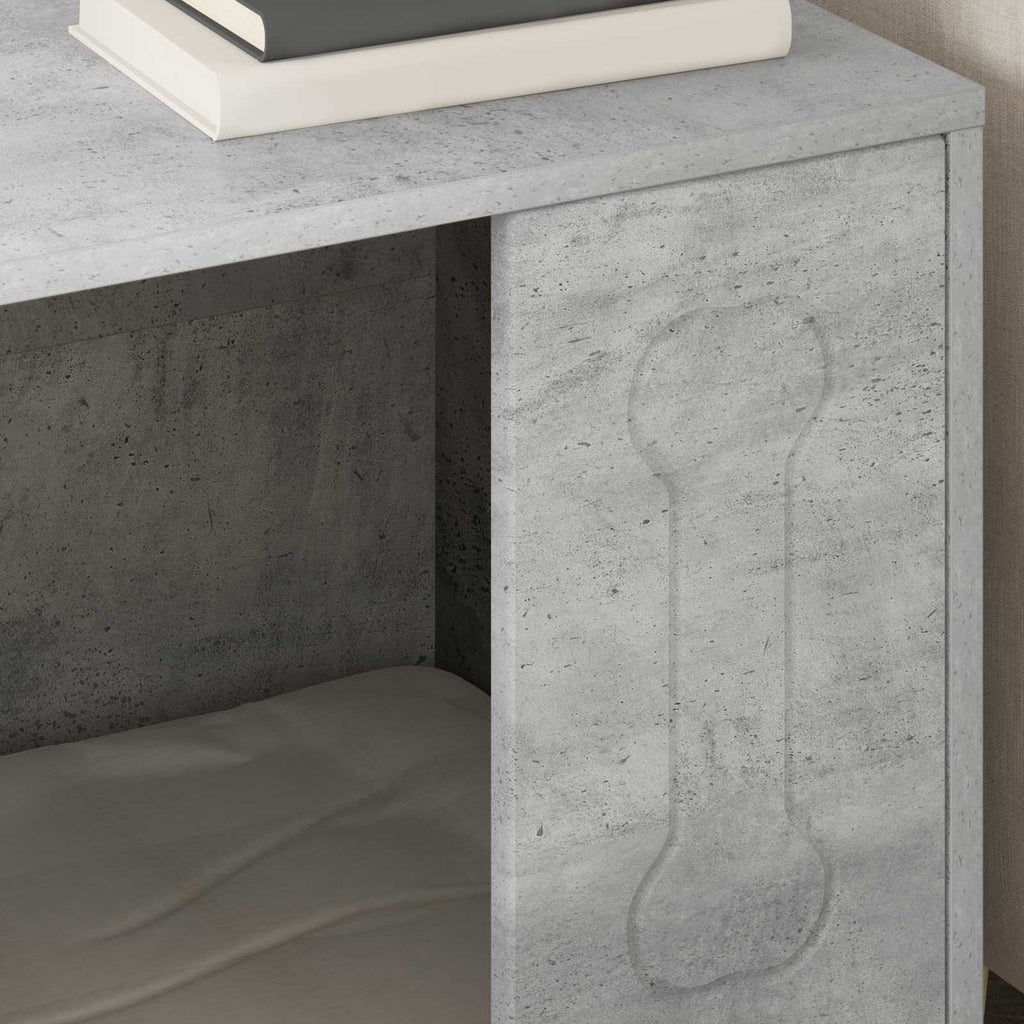 vidaXL Domek dla Psów Betonowy 44 x 42 x 49 cm Materiał drewnopochodny