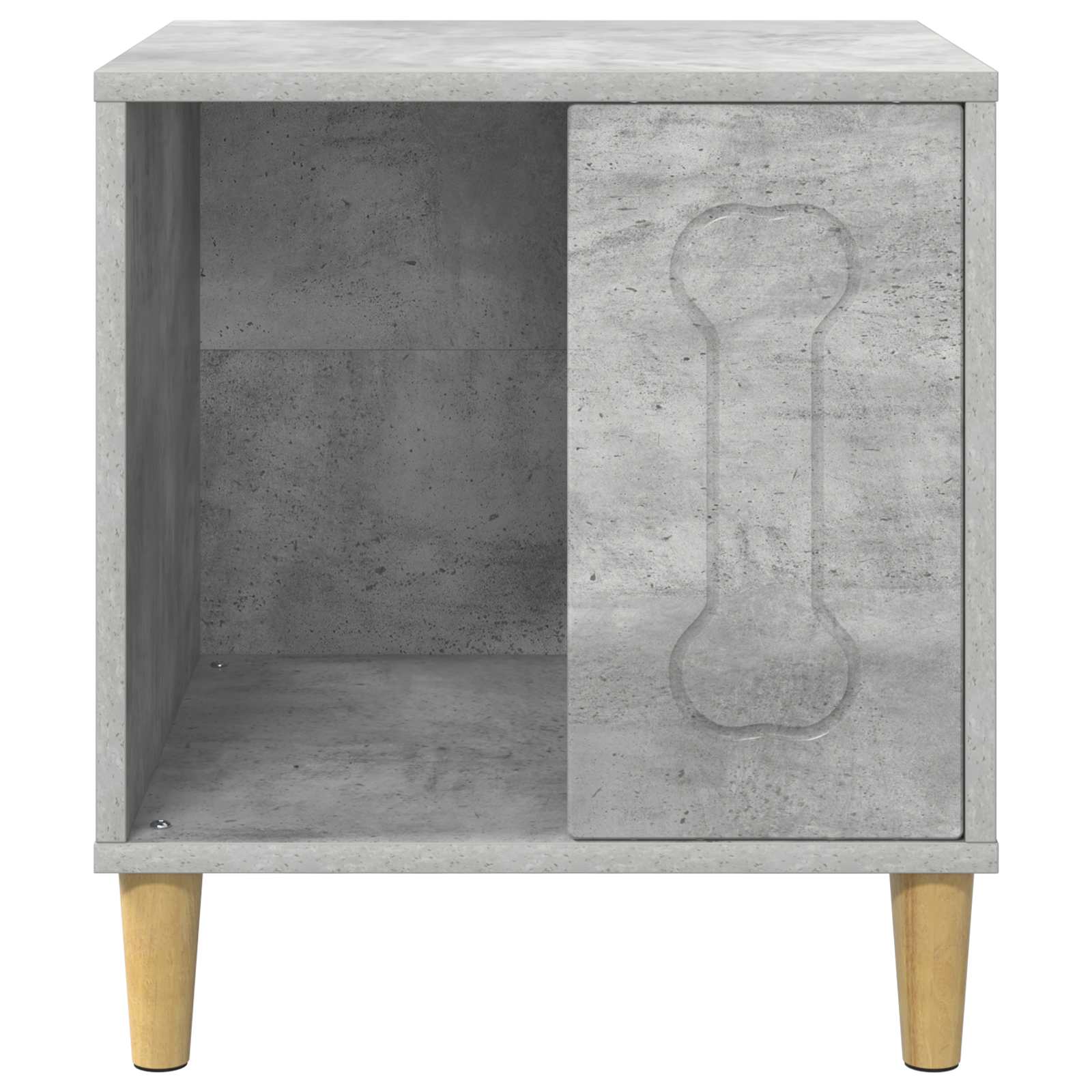 vidaXL Domek dla Psów Betonowy 44 x 42 x 49 cm Materiał drewnopochodny