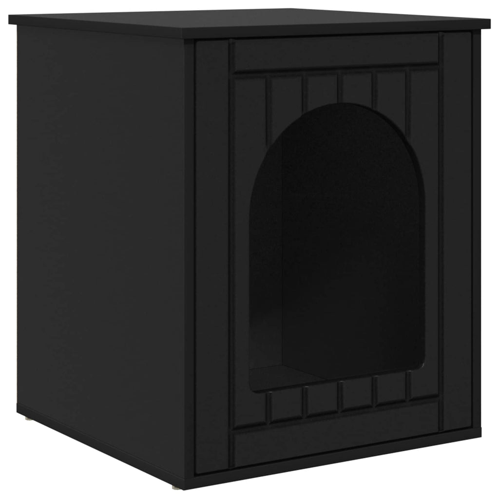 vidaXL Koty Dom Czarny 53 x 52 x 62 cm Materiał drewnopochodny
