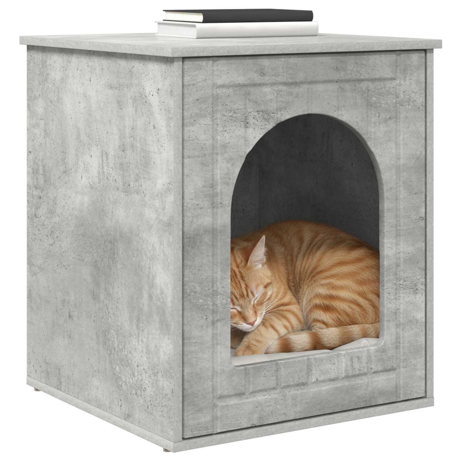 vidaXL Koty Dom Betonowy 53 x 52 x 62 cm Materiał drewnopochodny