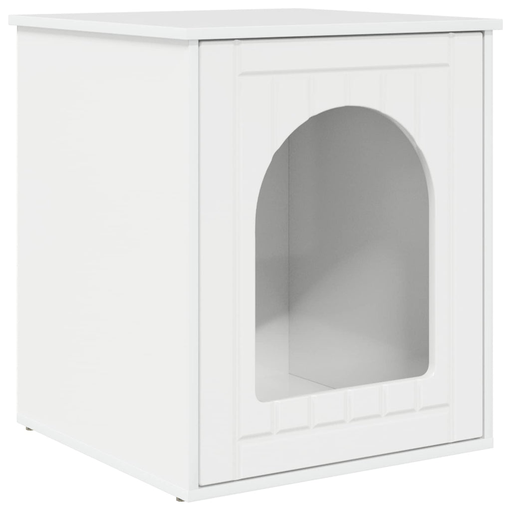 vidaXL Koty Dom Błyszcząca biel 53 x 52 x 62 cm