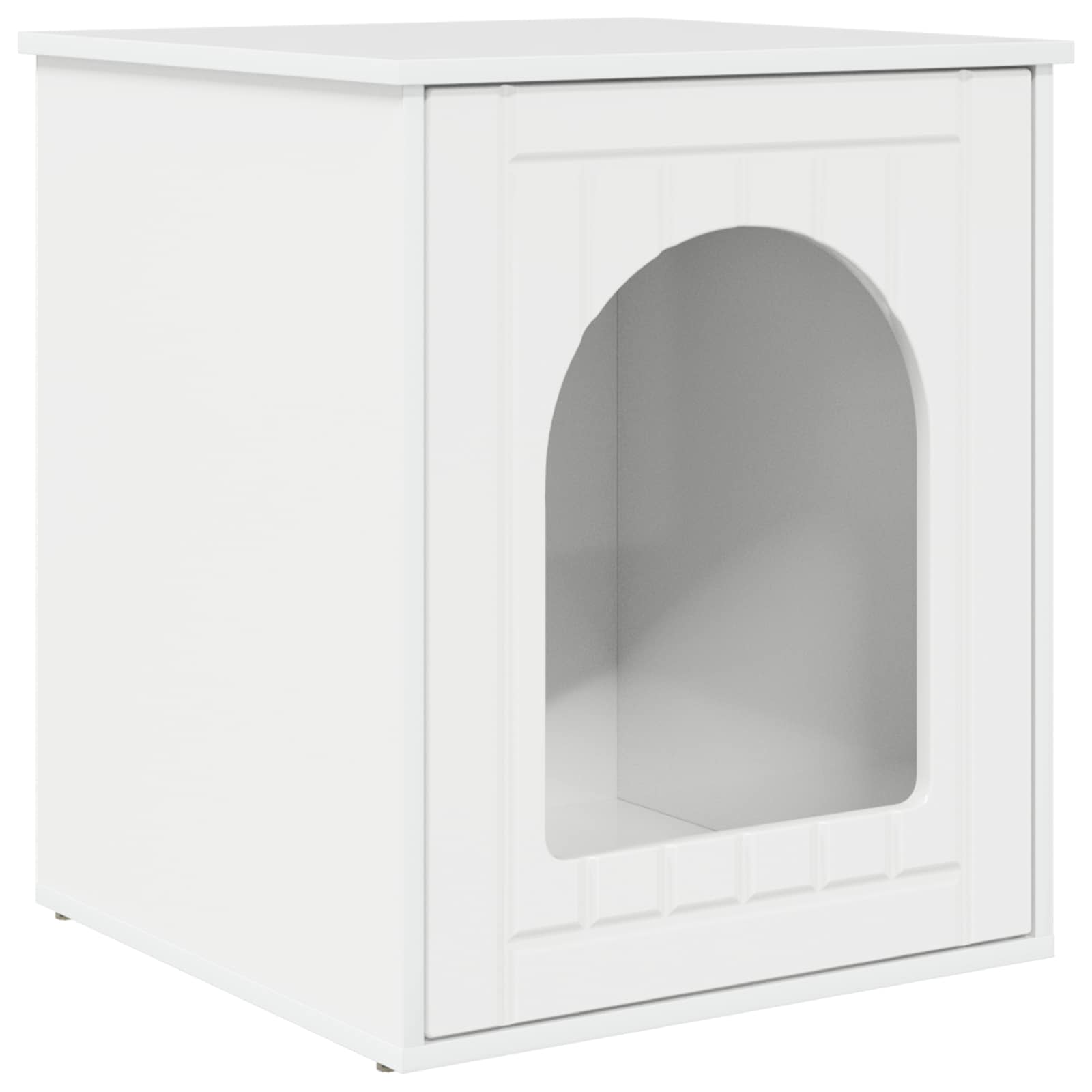 vidaXL Koty Dom Błyszcząca biel 53 x 52 x 62 cm