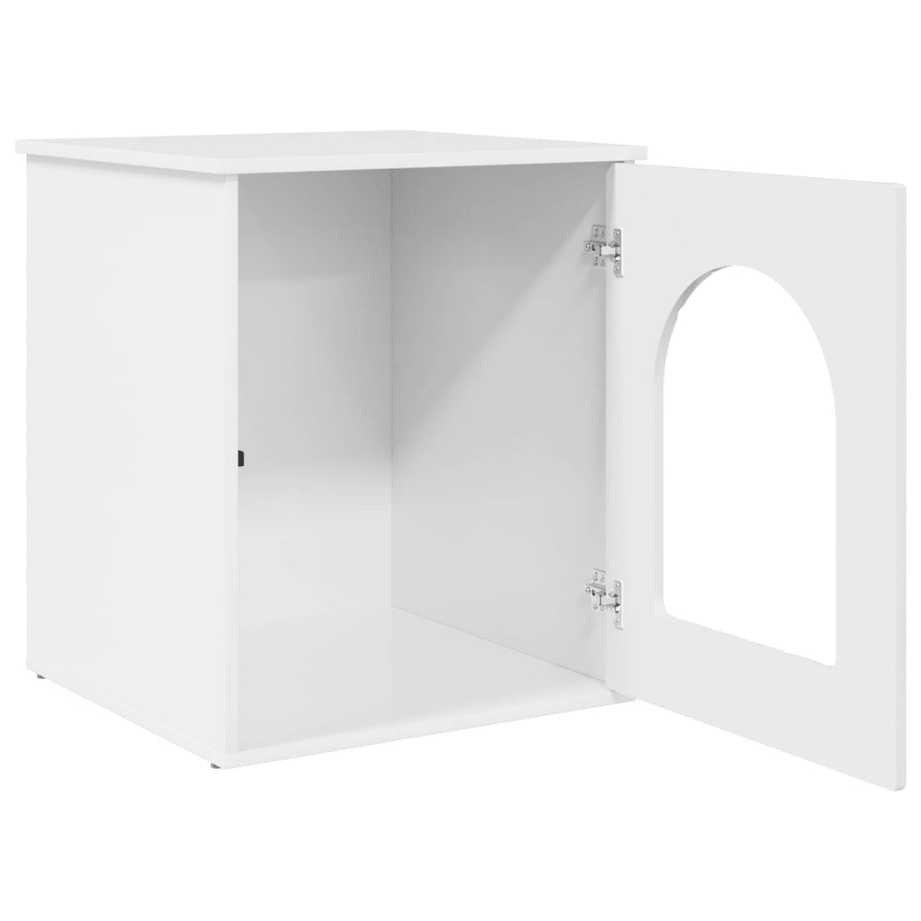 vidaXL Koty Dom Błyszcząca biel 53 x 52 x 62 cm