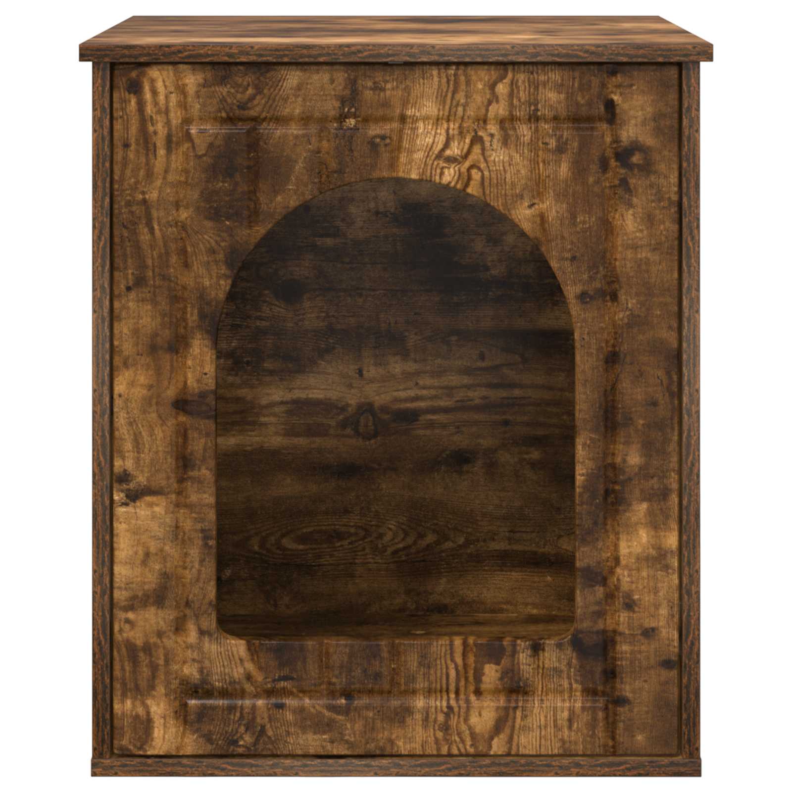 vidaXL Koty Dom Dąb wędzony 53 x 52 x 62 cm Materiał drewnopochodny