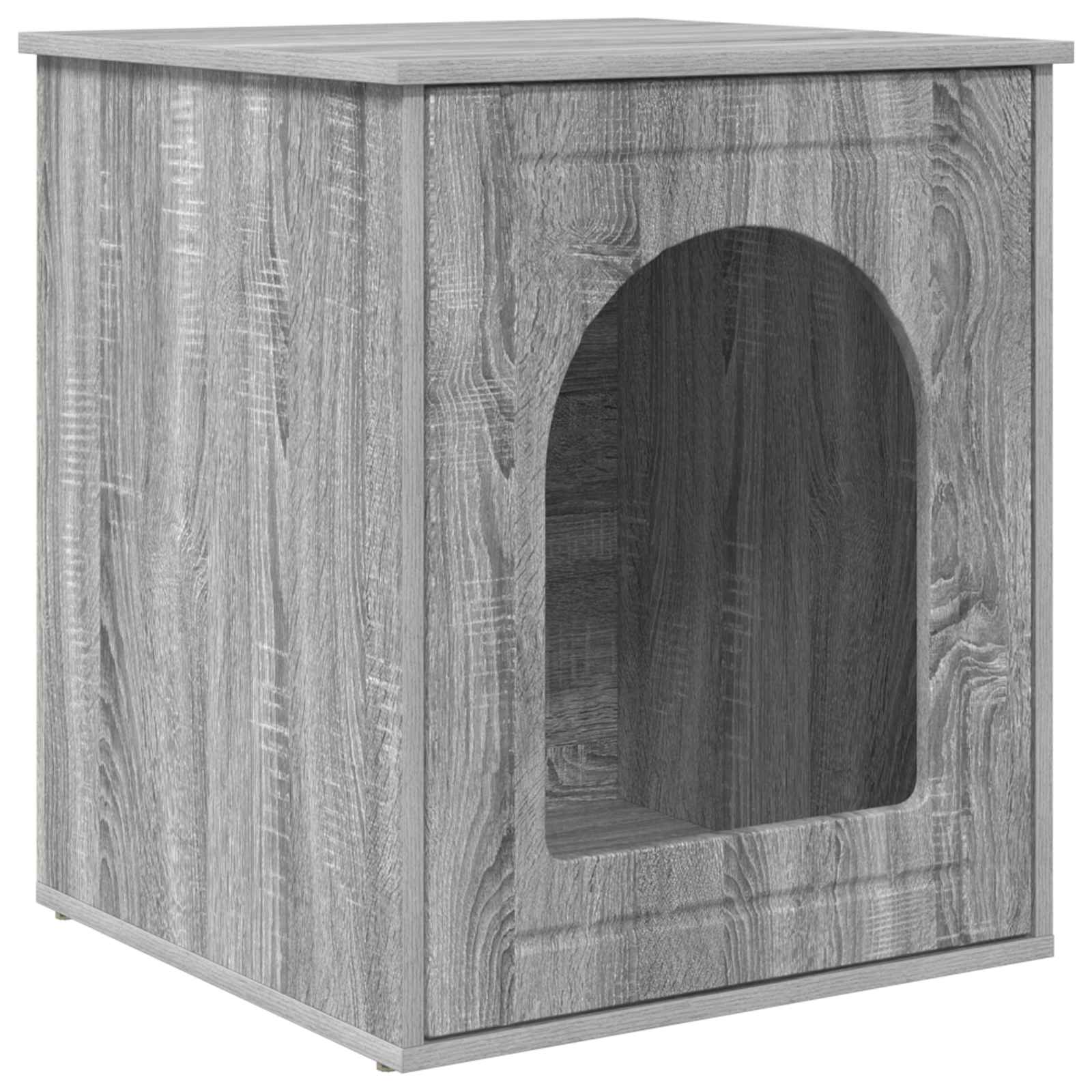 vidaXL Koty Dom Szary Sonoma 53 x 52 x 62 cm Materiał drewnopochodny