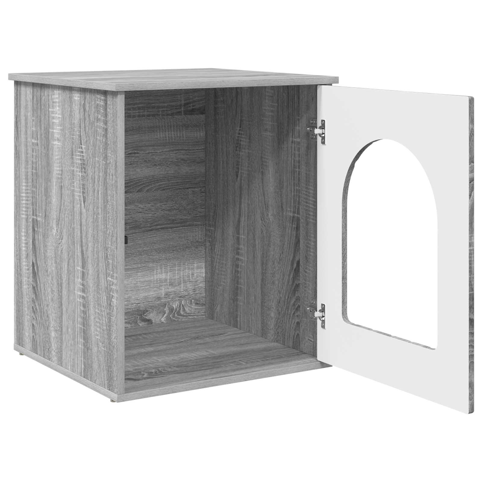 vidaXL Koty Dom Szary Sonoma 53 x 52 x 62 cm Materiał drewnopochodny
