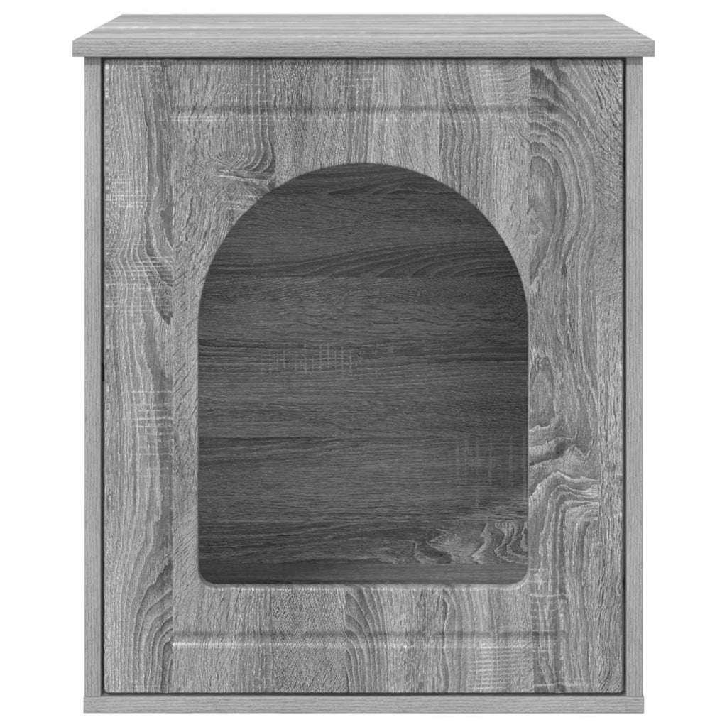 vidaXL Koty Dom Szary Sonoma 53 x 52 x 62 cm Materiał drewnopochodny