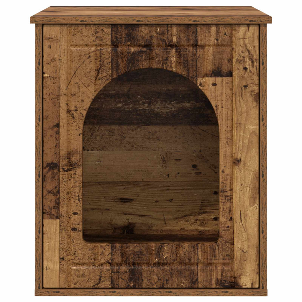 vidaXL Koty Dom Stare drewno 53 x 52 x 62 cm Materiał drewnopochodny