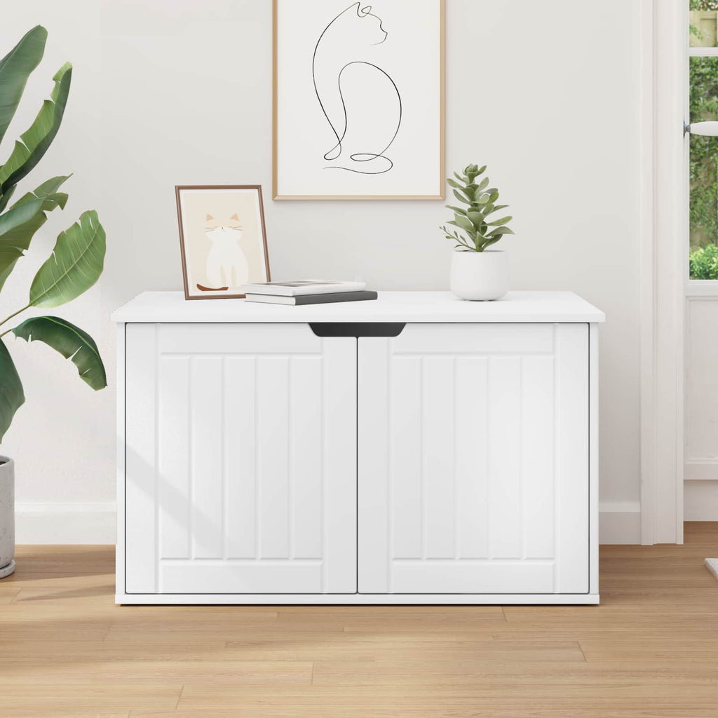 vidaXL Koty Dom Biały 85 x 55 x 50,5 cm Materiał drewnopochodny