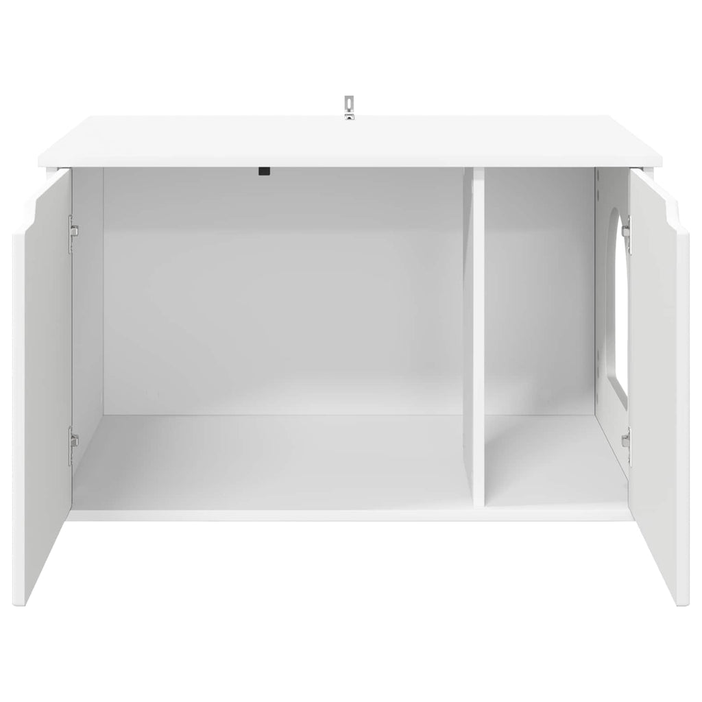 vidaXL Koty Dom Biały 85 x 55 x 50,5 cm Materiał drewnopochodny