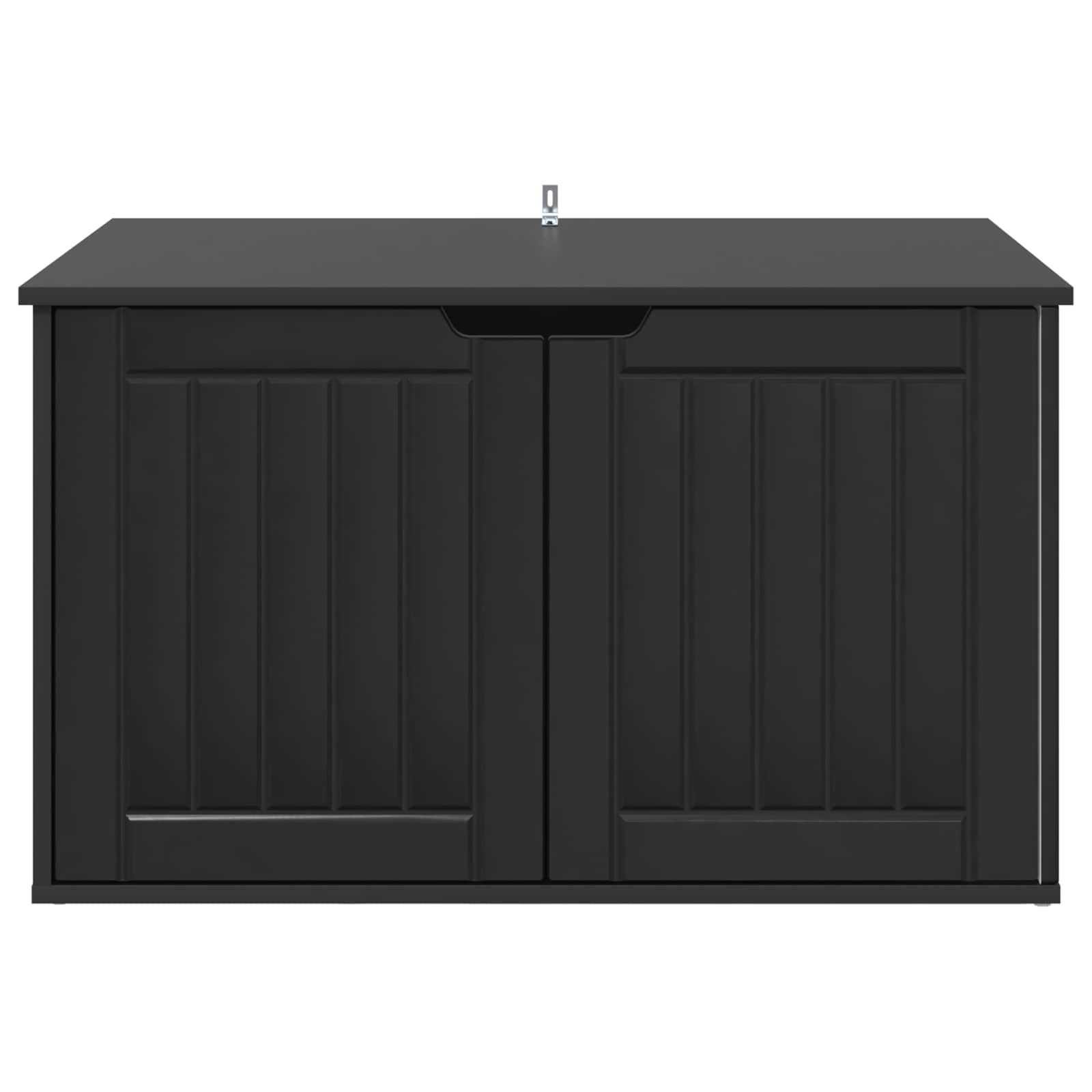 vidaXL Koty Dom Czarny 85 x 55 x 50,5 cm Drewno inżynieryjne