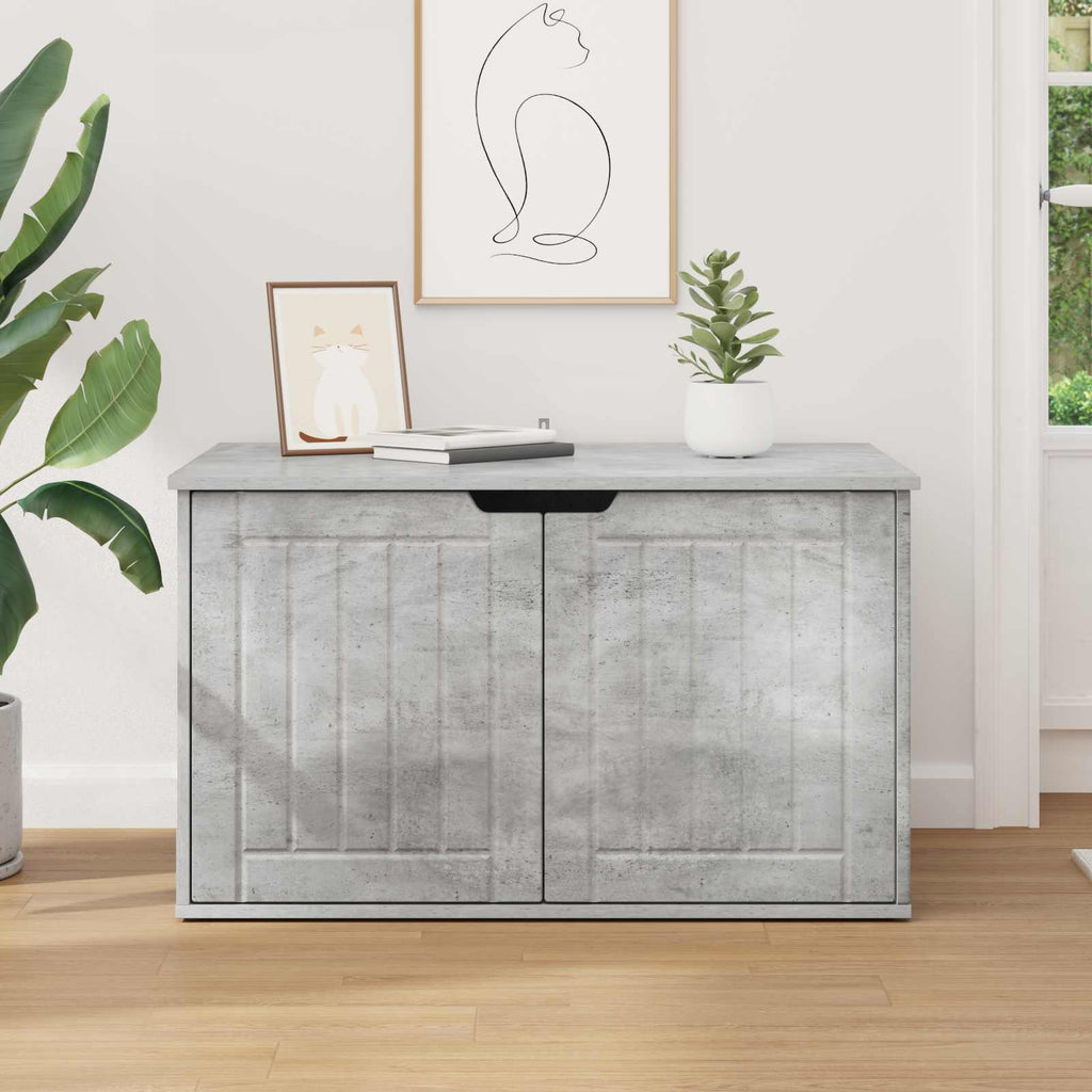 vidaXL Koty Dom Betonowy 85 x 55 x 50,5 cm Materiał drewnopochodny