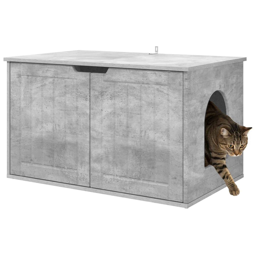vidaXL Koty Dom Betonowy 85 x 55 x 50,5 cm Materiał drewnopochodny