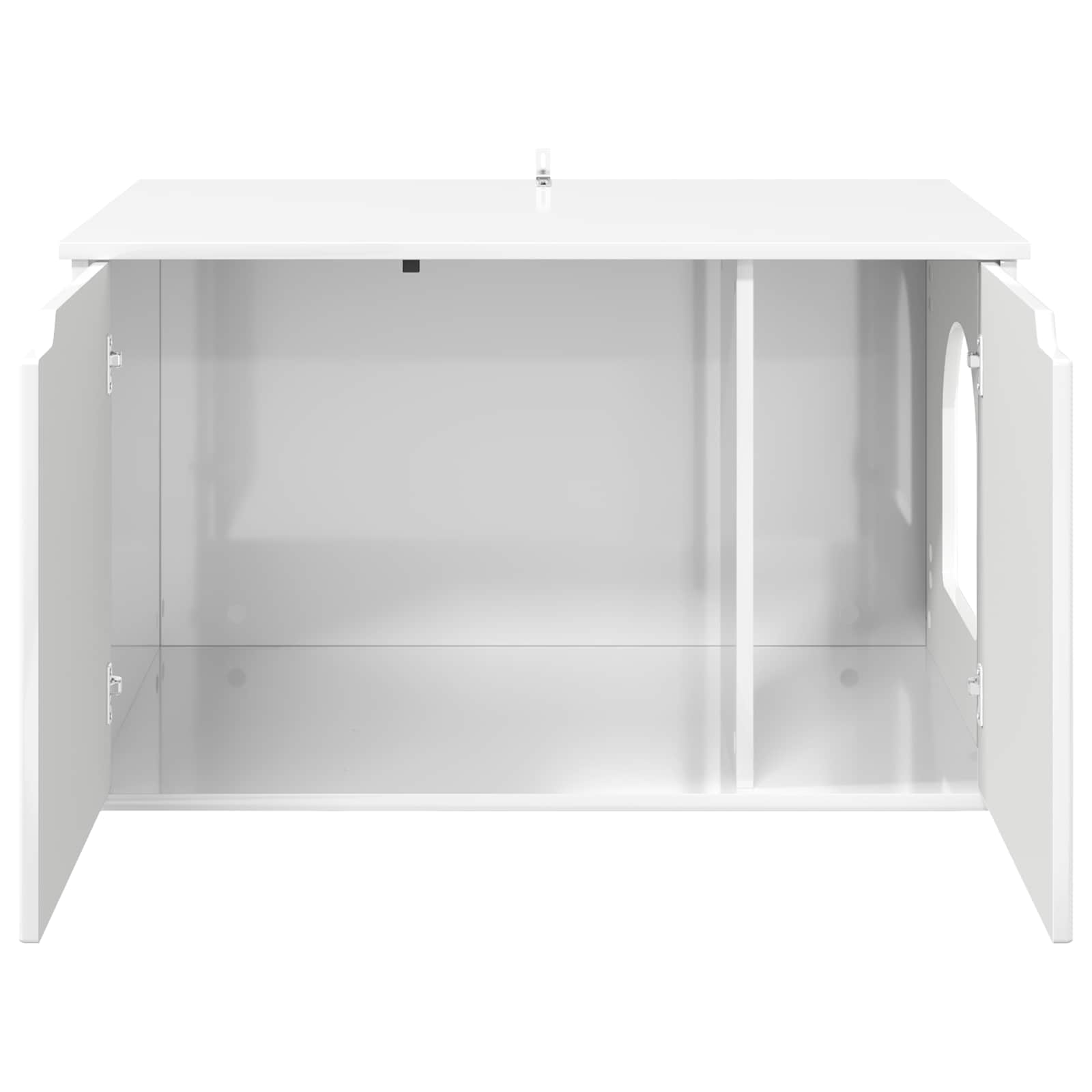 vidaXL Koty Dom Błyszcząca biel 85 x 55 x 50,5 cm