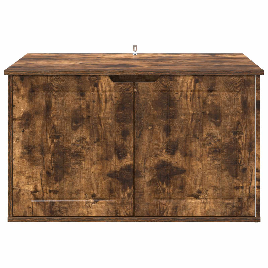 vidaXL Koty Dom Dąb wędzony 85 x 55 x 50,5 cm Materiał drewnopochodny