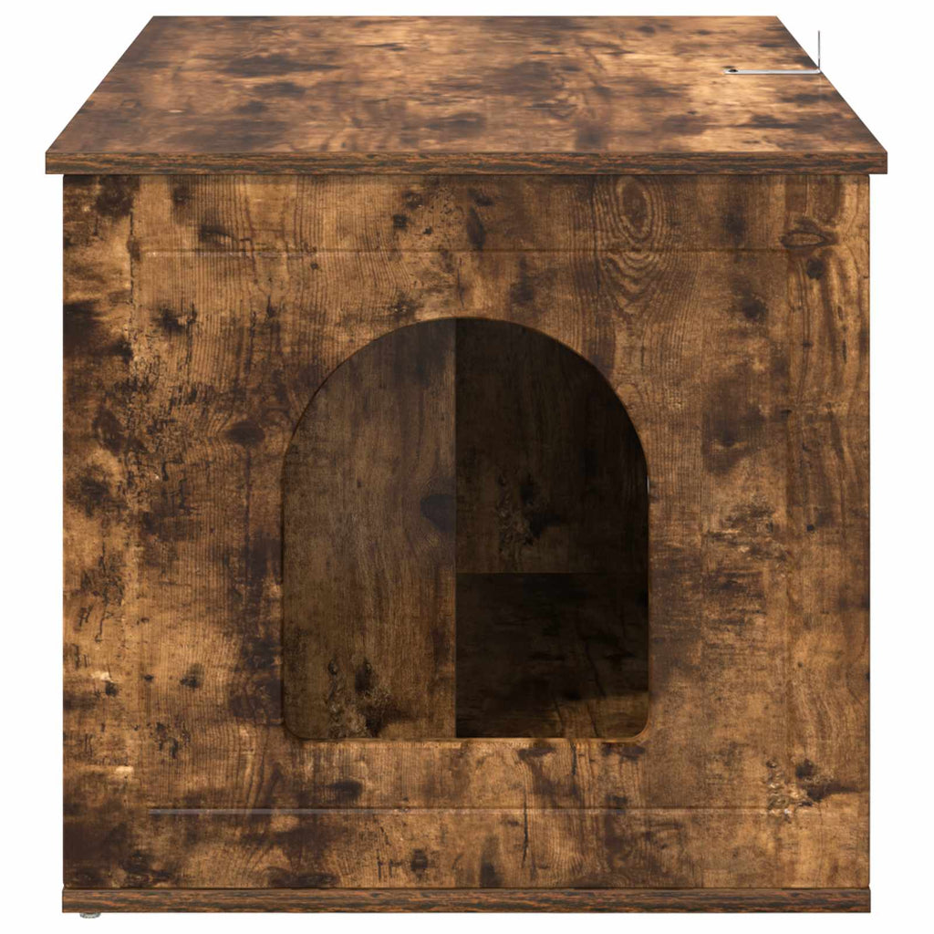 vidaXL Koty Dom Dąb wędzony 85 x 55 x 50,5 cm Materiał drewnopochodny