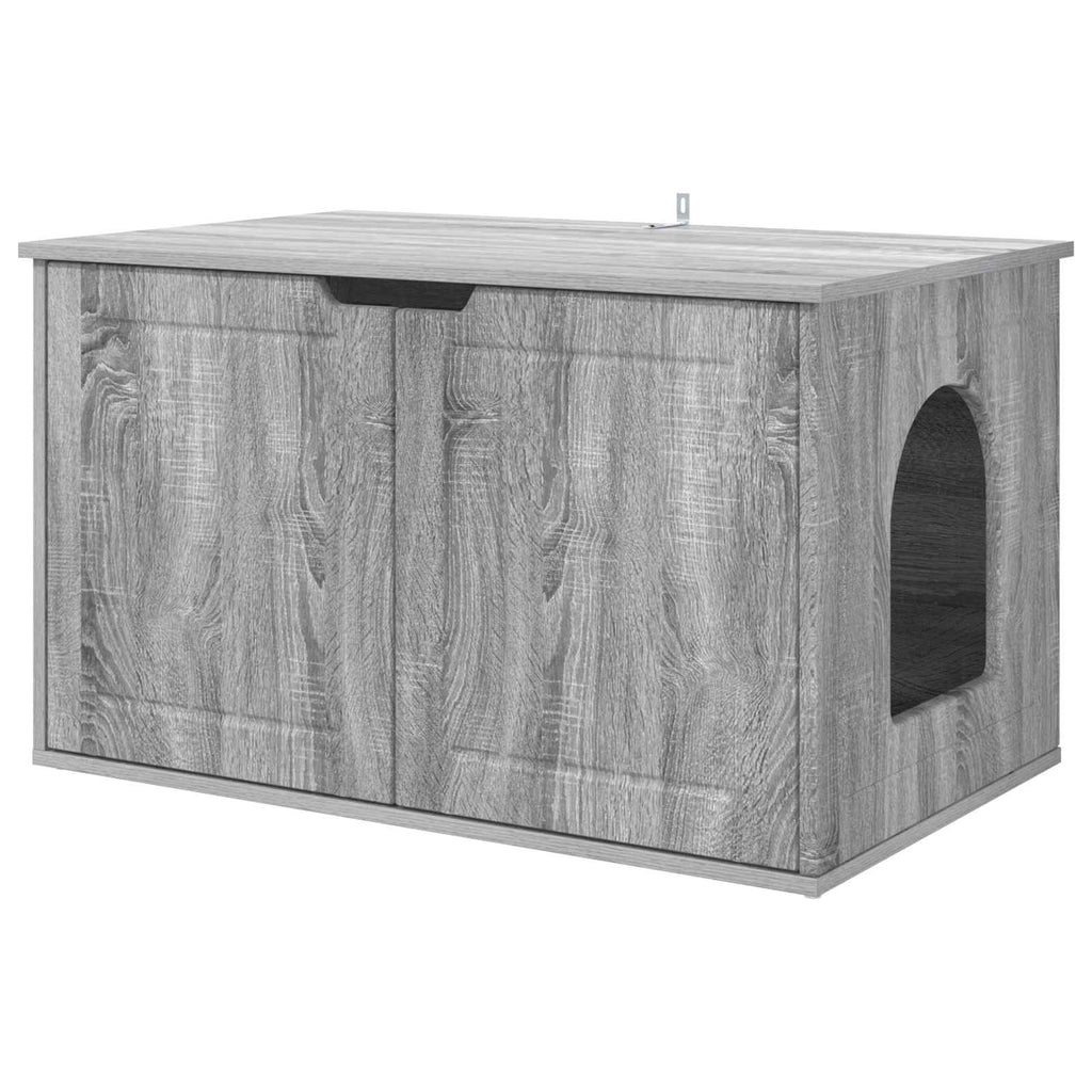 vidaXL Koty Dom Szary Sonoma 85 x 55 x 50,5 cm Materiał drewnopochodny