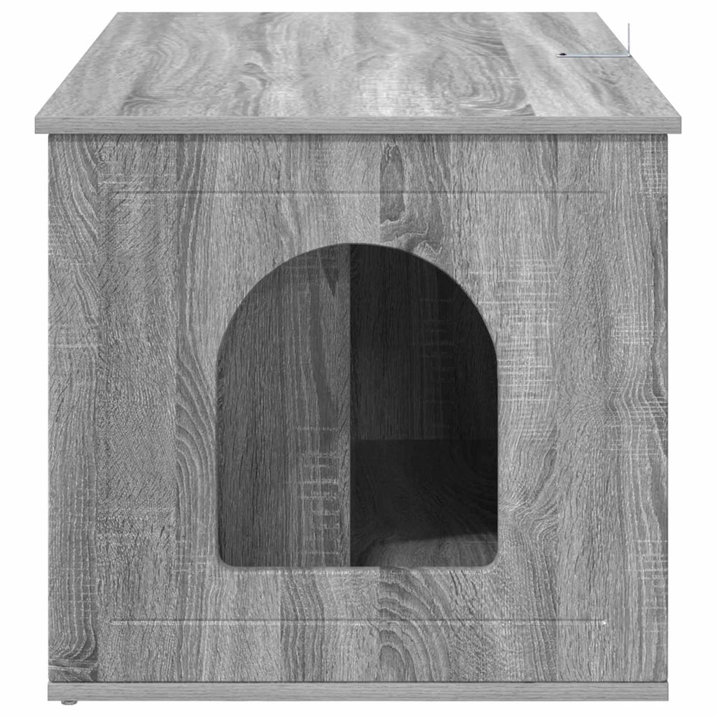 vidaXL Koty Dom Szary Sonoma 85 x 55 x 50,5 cm Materiał drewnopochodny