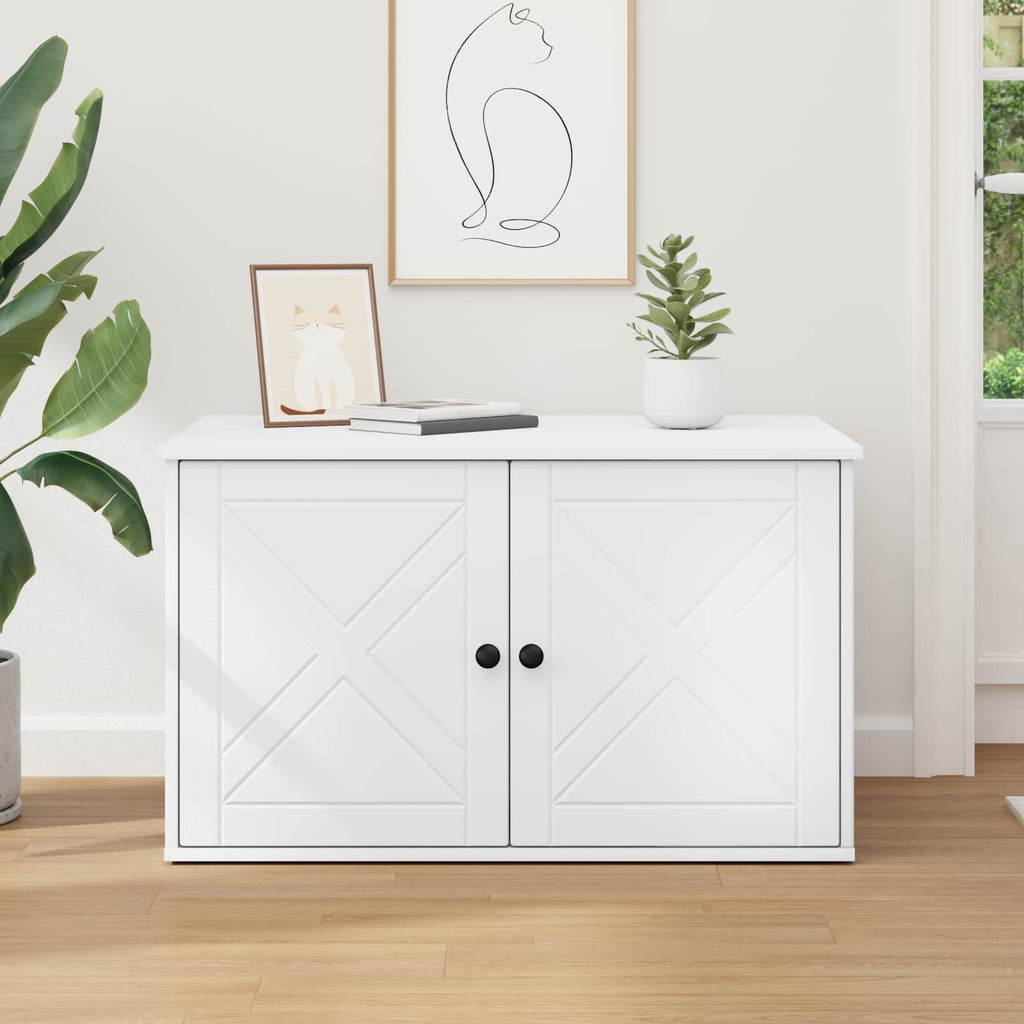 vidaXL Koty Dom Biały 85 x 55 x 50,5 cm Materiał drewnopochodny