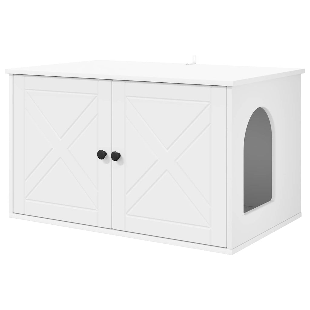 vidaXL Koty Dom Biały 85 x 55 x 50,5 cm Materiał drewnopochodny